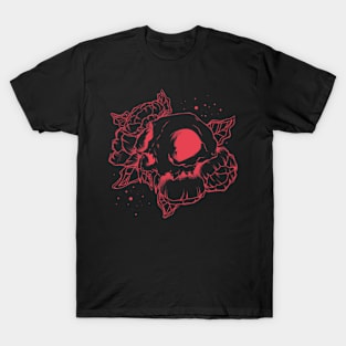 Cat Skull (Red) T-Shirt